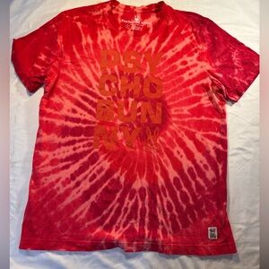 Psycho Bunny Cranwich Tie Dye T Shirt Mens SZ 4 Marigold Logo Graphic Print S